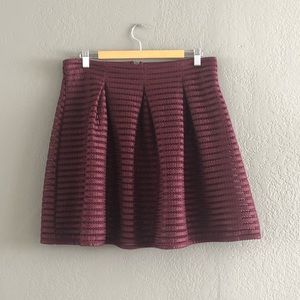 Burgundy skirt